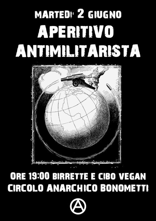 Aperitivo antimilitarista 