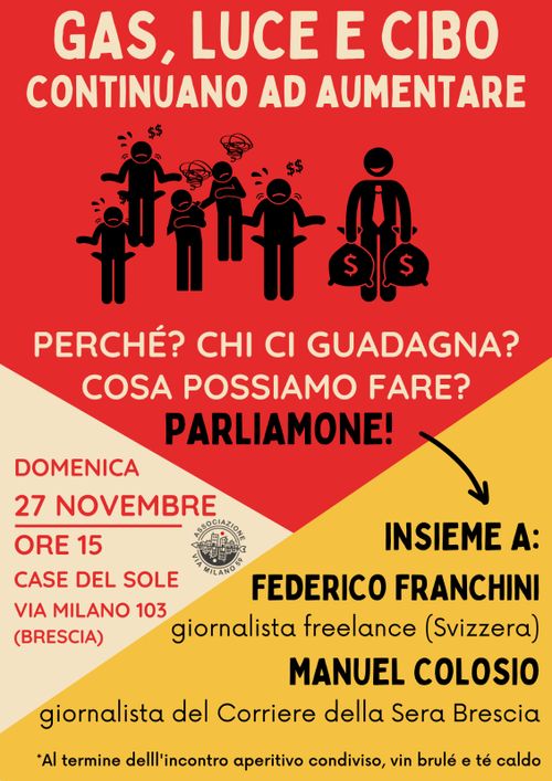 Chi Guadagna dagli Aumenti di Cibo, Luce e Gas?