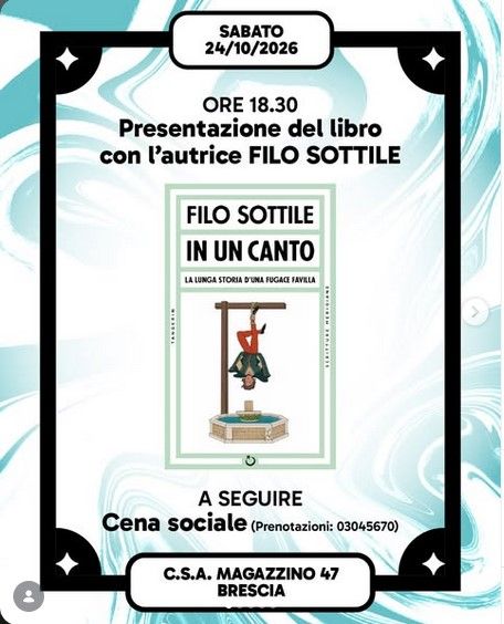 PRESENTAZIONE LIBRO + CENA SOCIALE